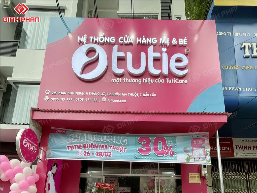 Bảng hiệu mặt dựng alu tại Buôn Ma Thuột
