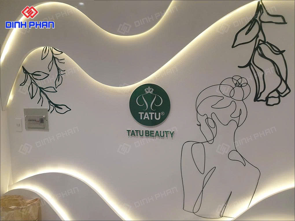 Bảng hiệu logo và chữ nổi 3D Spa Tatu tại Buôn Ma Thuột