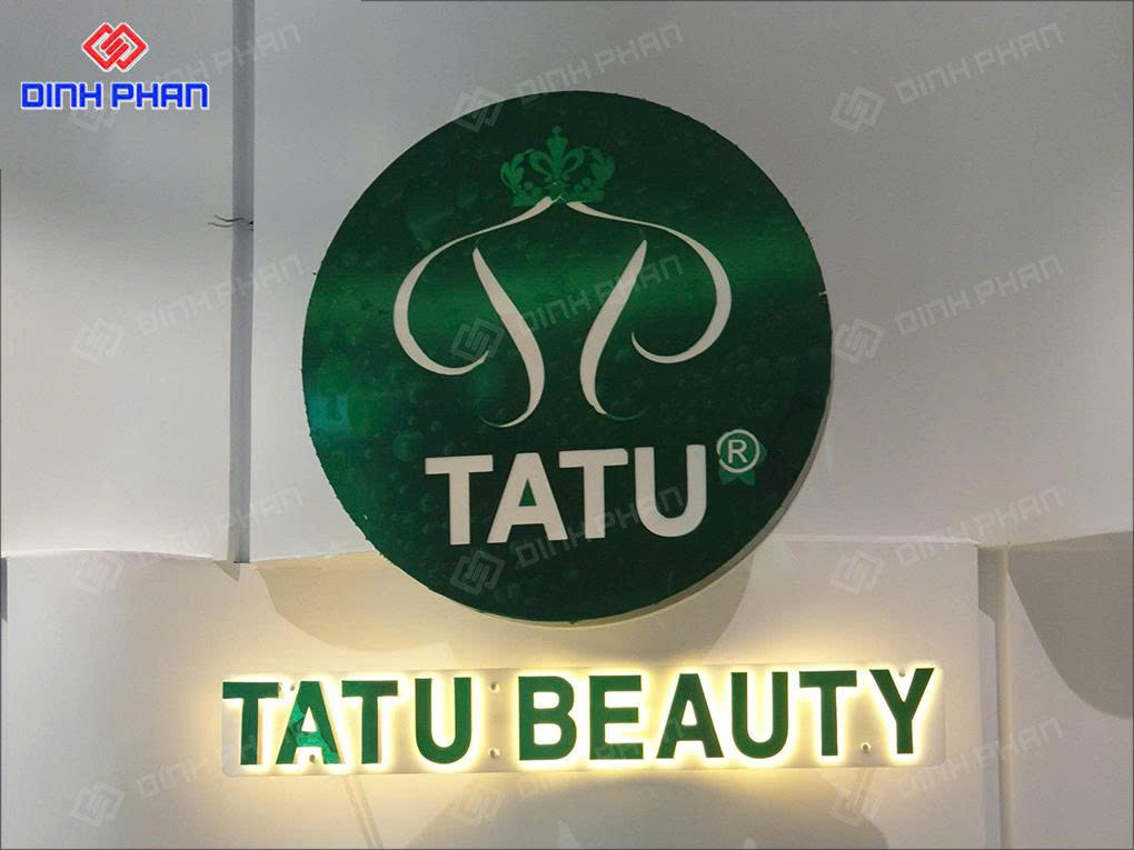 Bảng hiệu logo và chữ nổi 3D Spa Tatu tại Buôn Ma Thuột