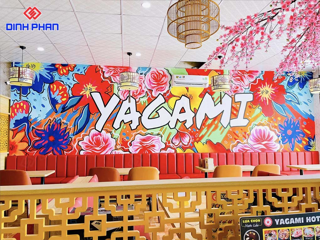 Bảng hiệu tiệm trà sữa Yagami