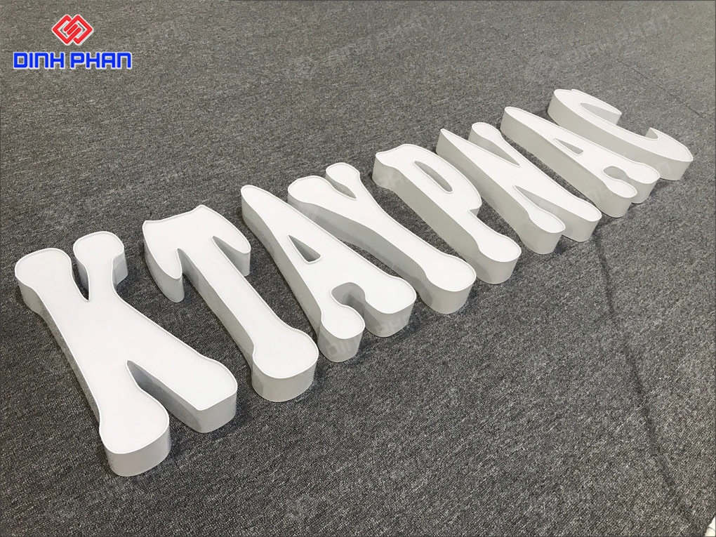 Bảng hiệu chữ nổi inox sơn tĩnh điện tại Buôn Ma Thuột