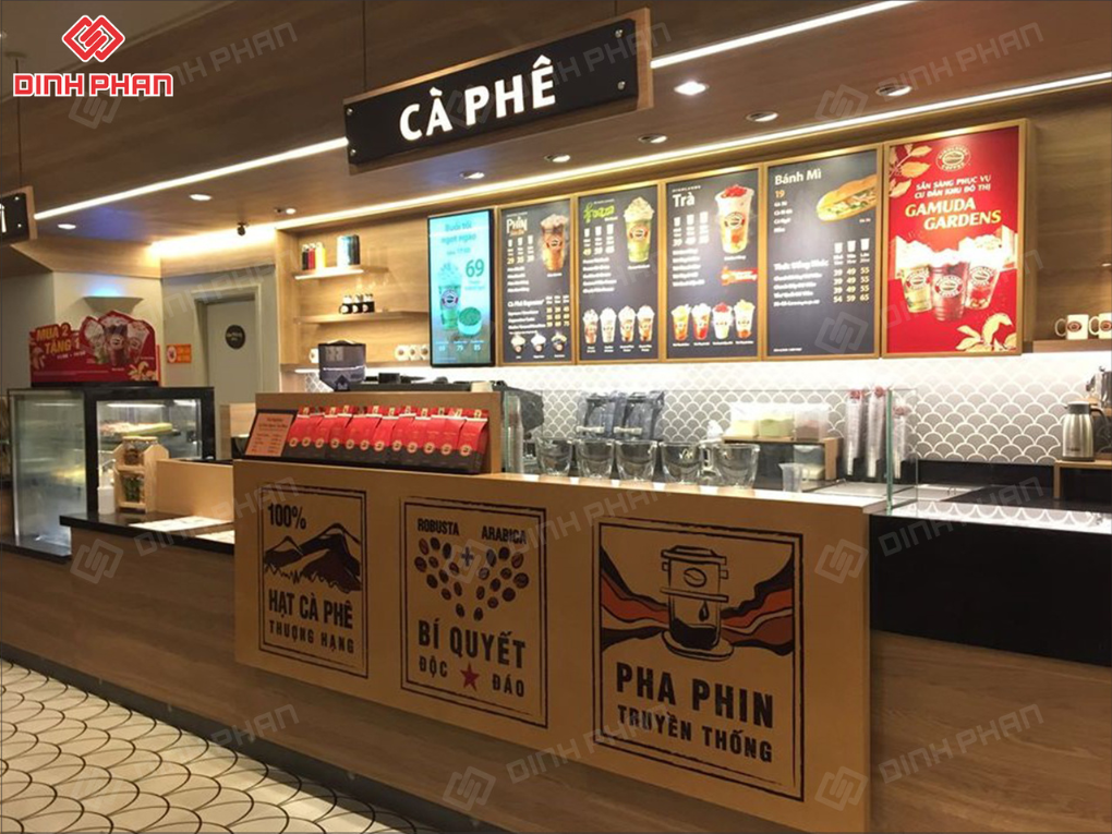 Menu quán nước tại Buôn Ma Thuột