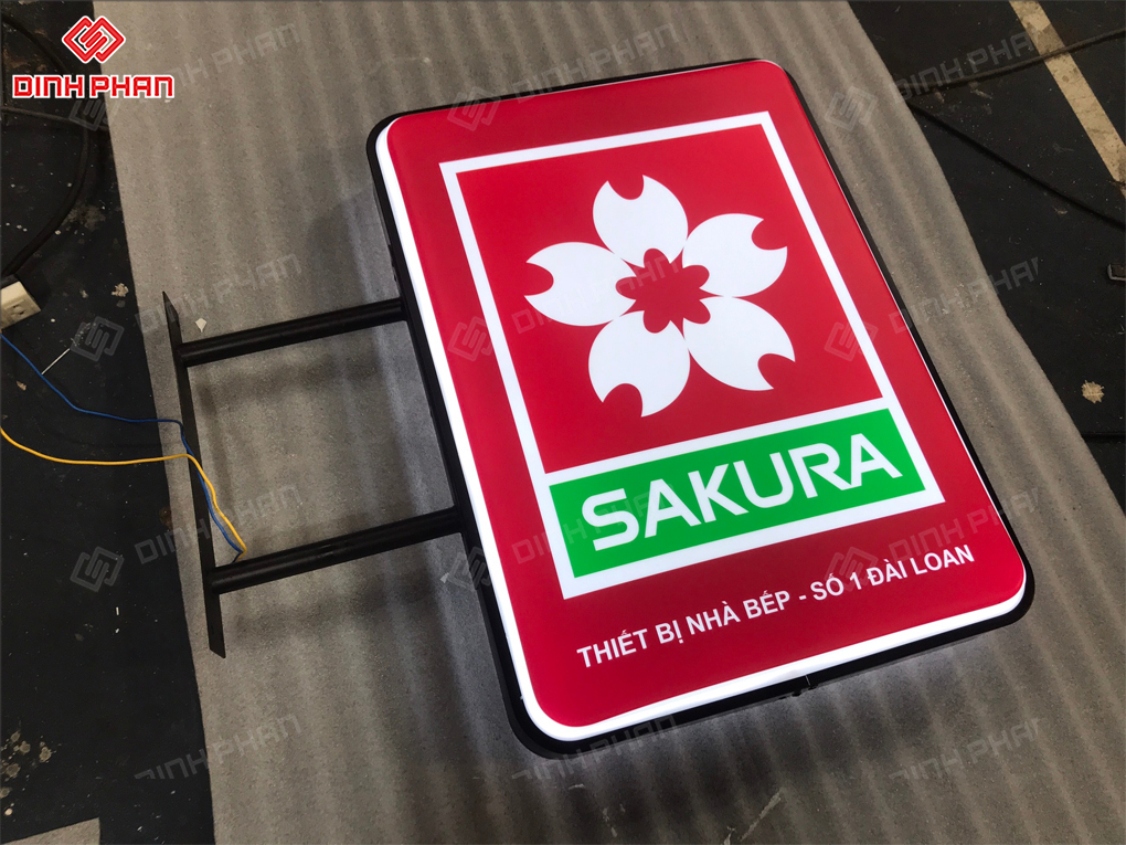 Bảng hiệu hộp đèn Sakura tại Đắk Lắk