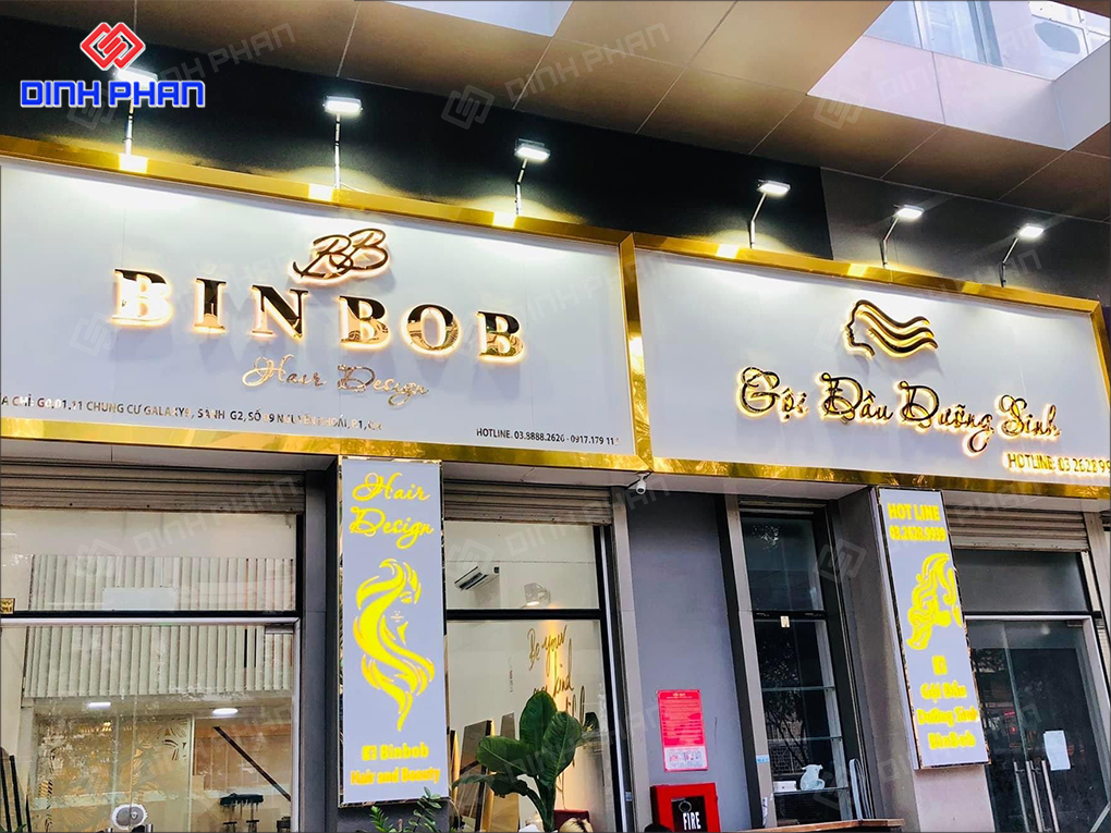 Bảng hiệu spa chữ nổi kết hợp với đèn LED tại Buôn Ma Thuột