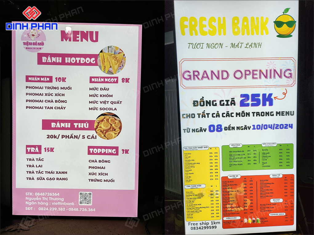 Tranh điện menu Buôn Ma Thuột