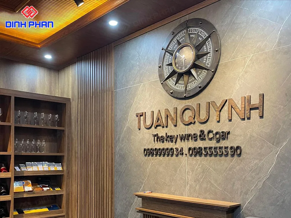 Làm bảng hiệu gỗ BMT