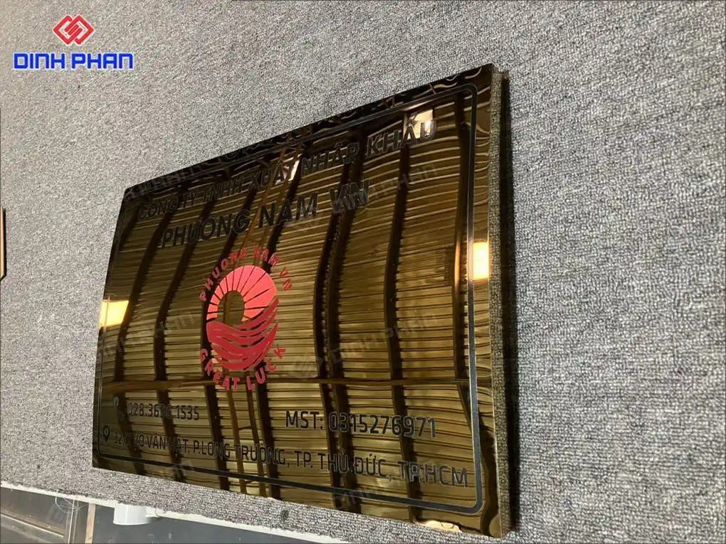 Thi công bảng hiệu chữ nổi inox tại Đắk Lăk