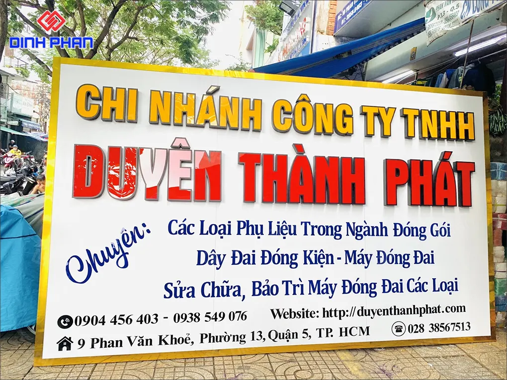 Làm bảng hiệu công ty BMT