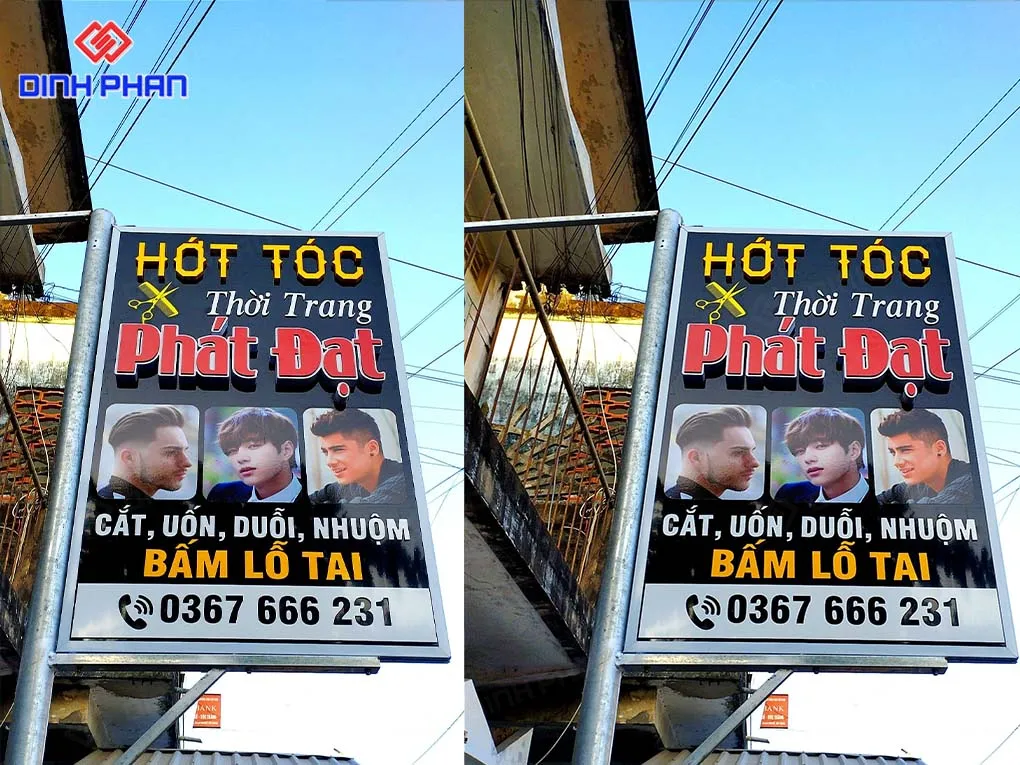 Làm bảng hiệu đèn led BMT