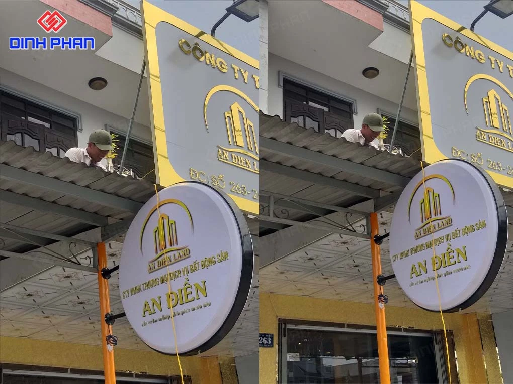 Làm bảng hiệu hộp đèn BMT