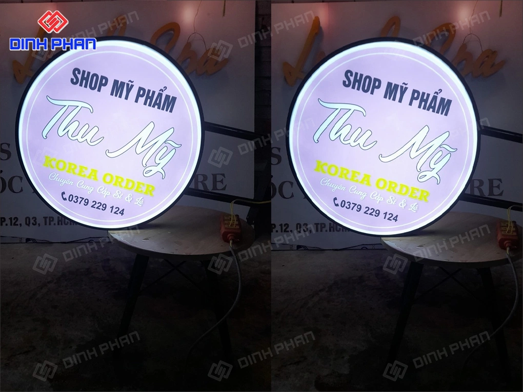 Làm bảng hiệu hộp đèn BMT