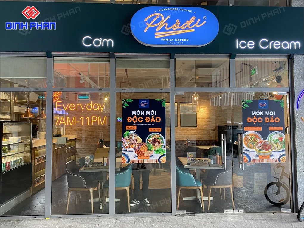 Làm bảng hiệu nhà hàng BMT