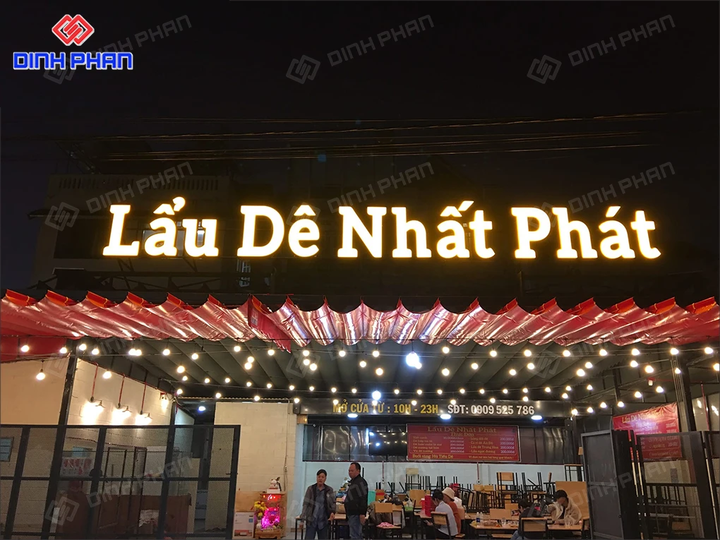 Làm bảng hiệu nhà hàng BMT