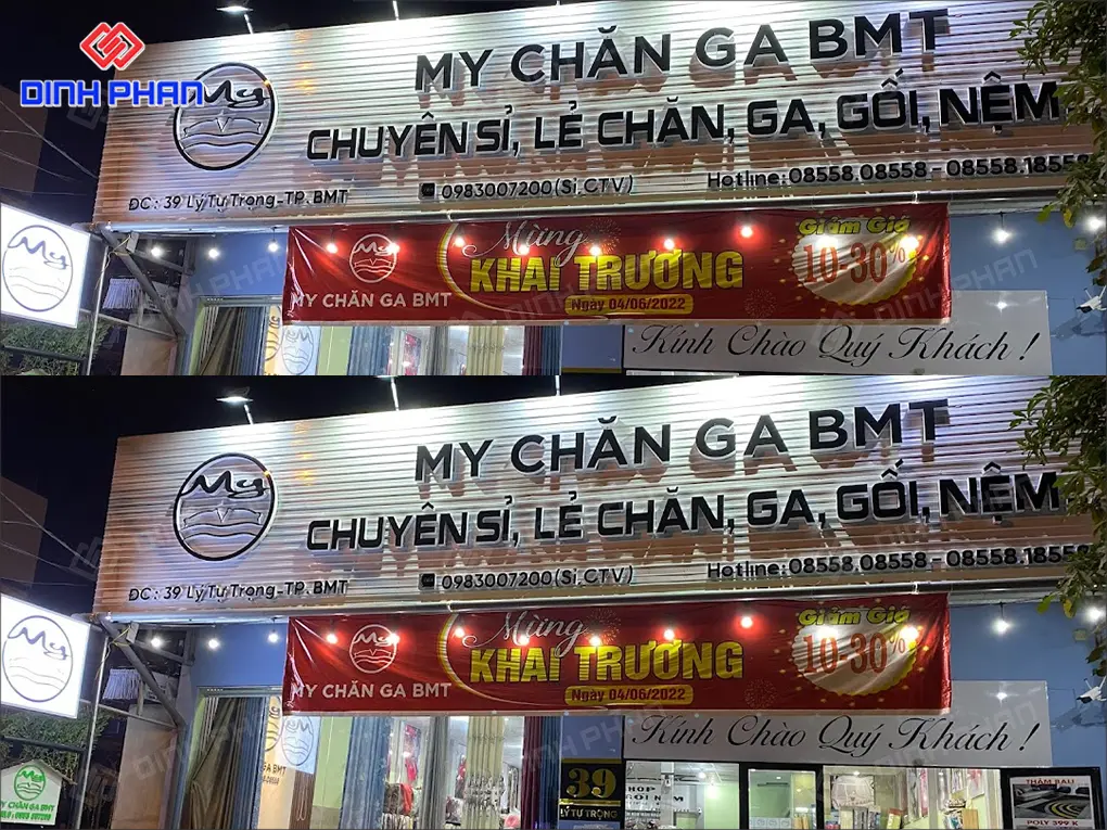 Làm bảng hiệu quảng cáo BMT