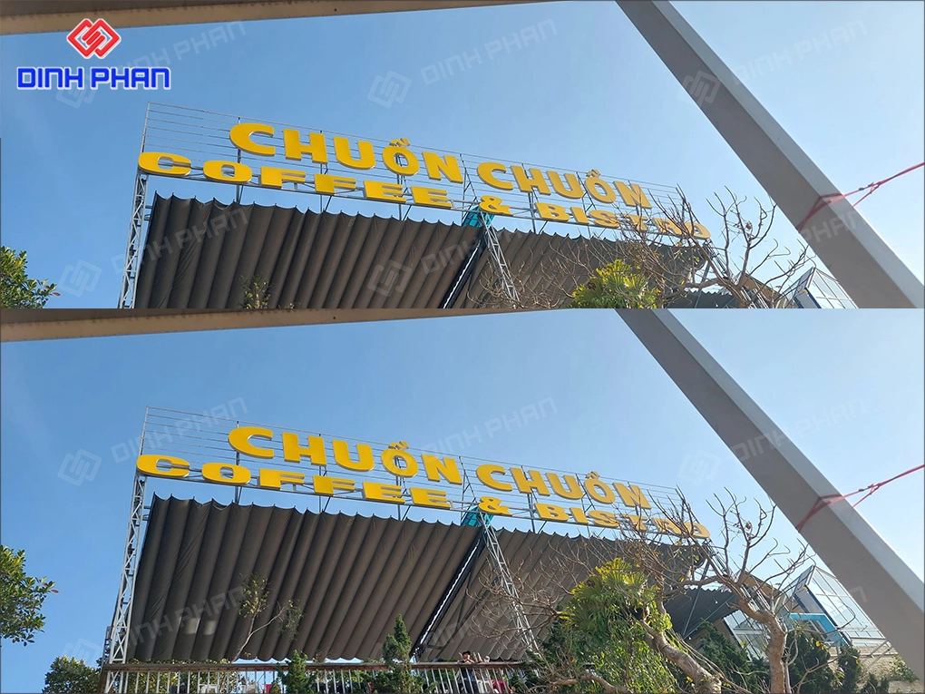 Bảng hiệu cafe Daklak