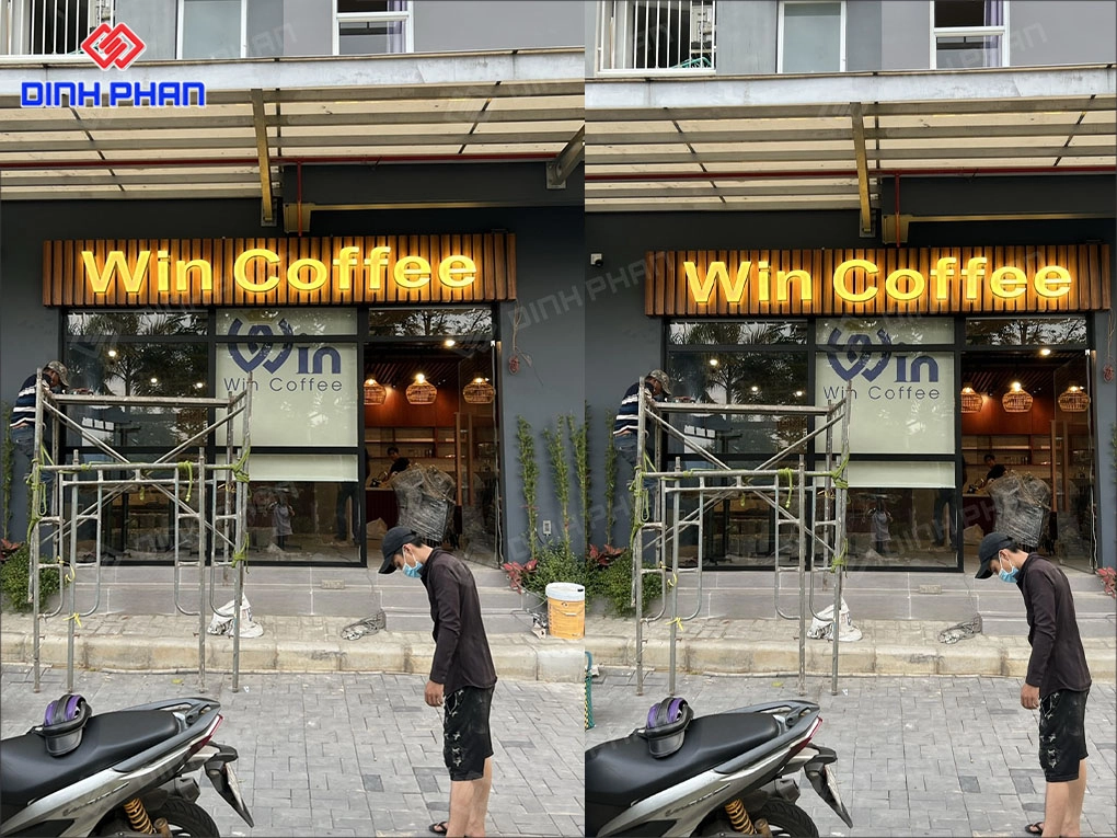 Bảng hiệu cafe Daklak