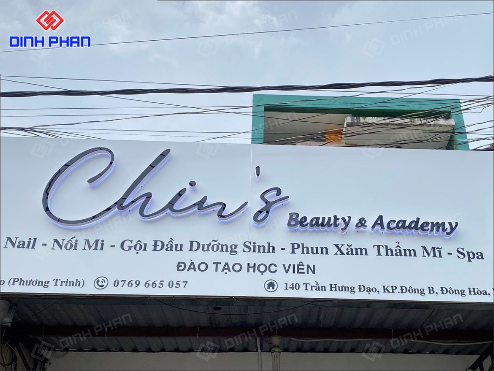 Thi công bảng hiệu nail BMT