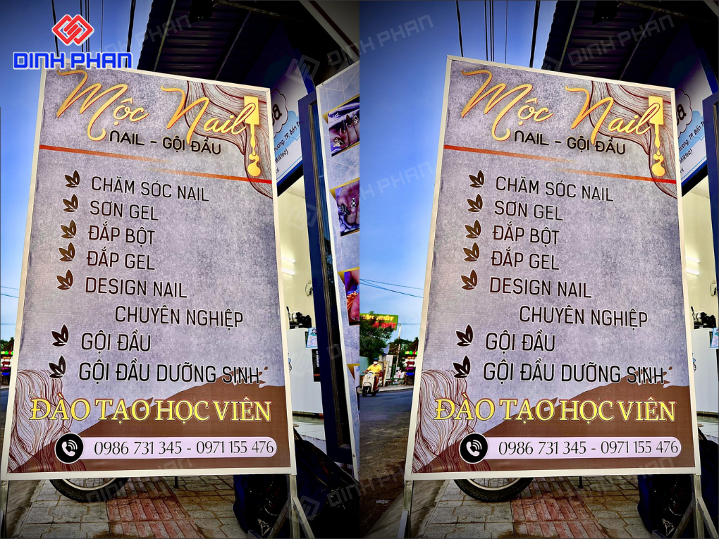 Trang trí tiệm nail Buôn Ma Thuột