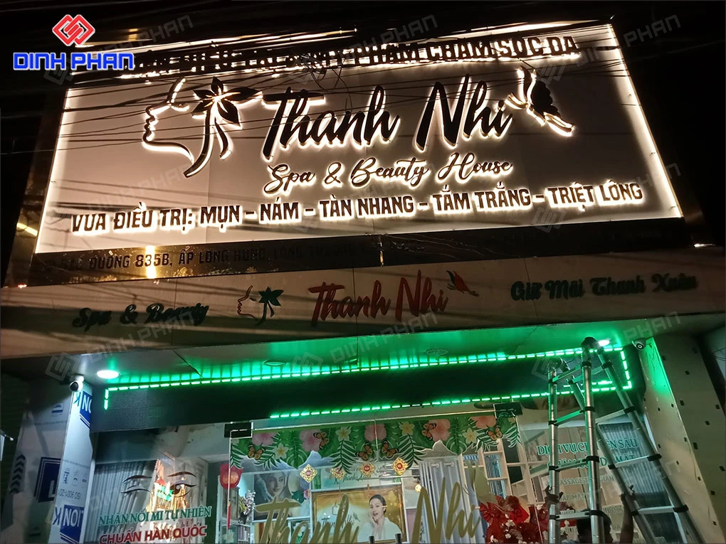 Bảng hiệu spa Daklak