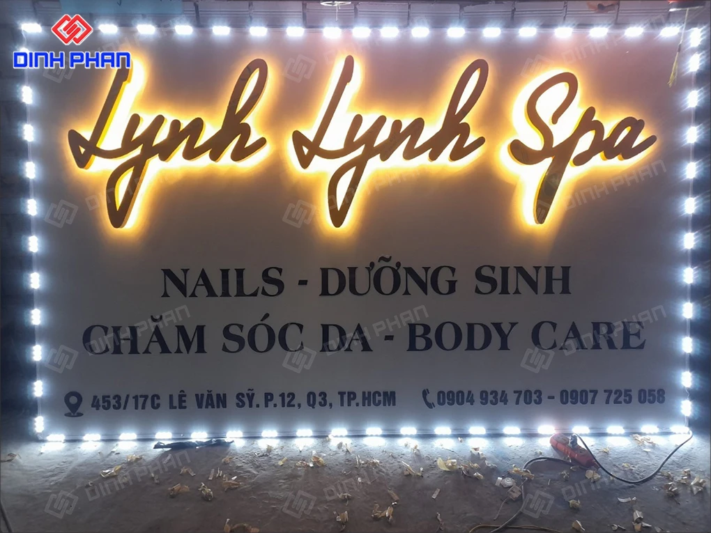 Bảng hiệu spa Daklak