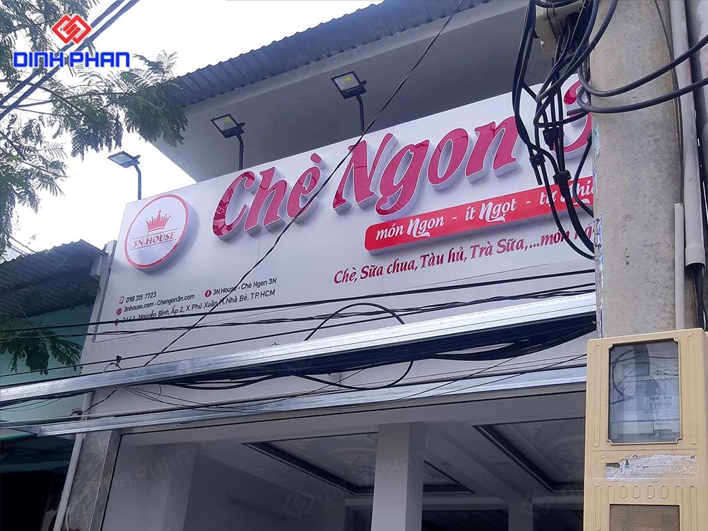 Bảng hiệu trà sữa Daklak