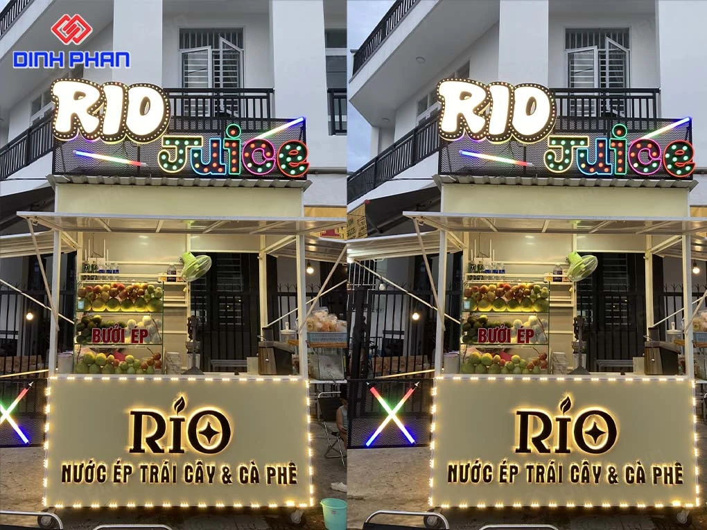 Bảng hiệu trà sữa Daklak