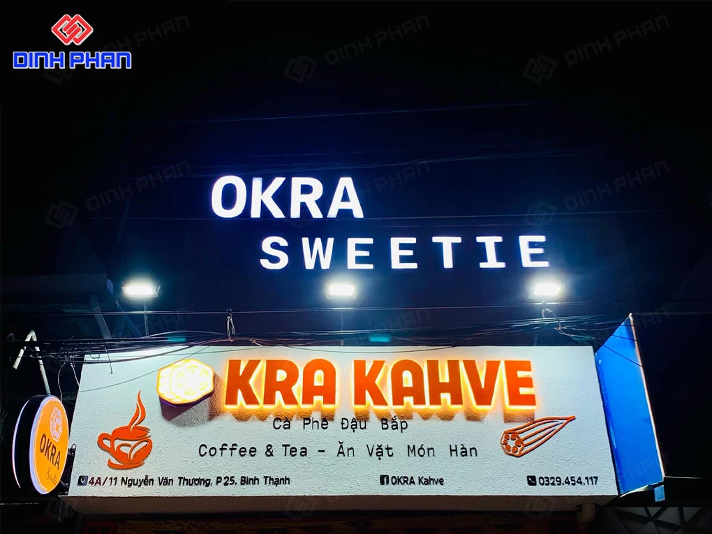 Bảng hiệu trà sữa Daklak