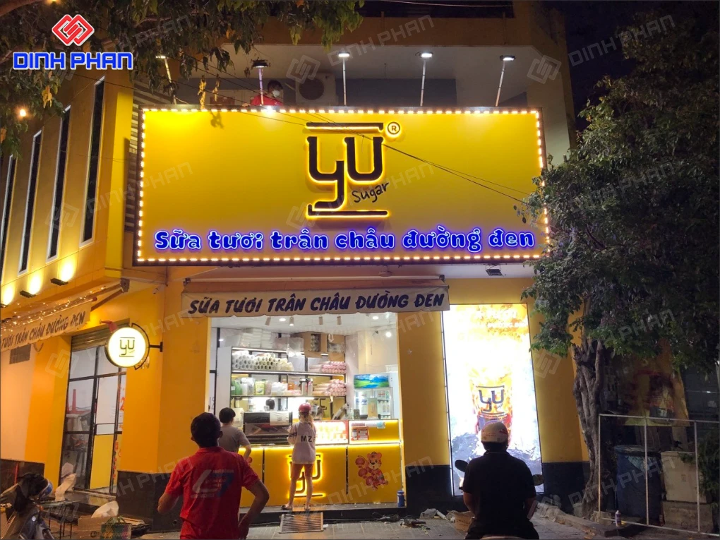 Làm bảng hiệu trà sữa Daklak giá rẻ, theo yêu cầu