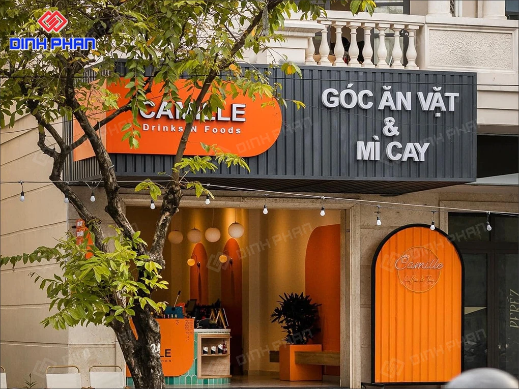 Bảng hiệu trà sữa Daklak