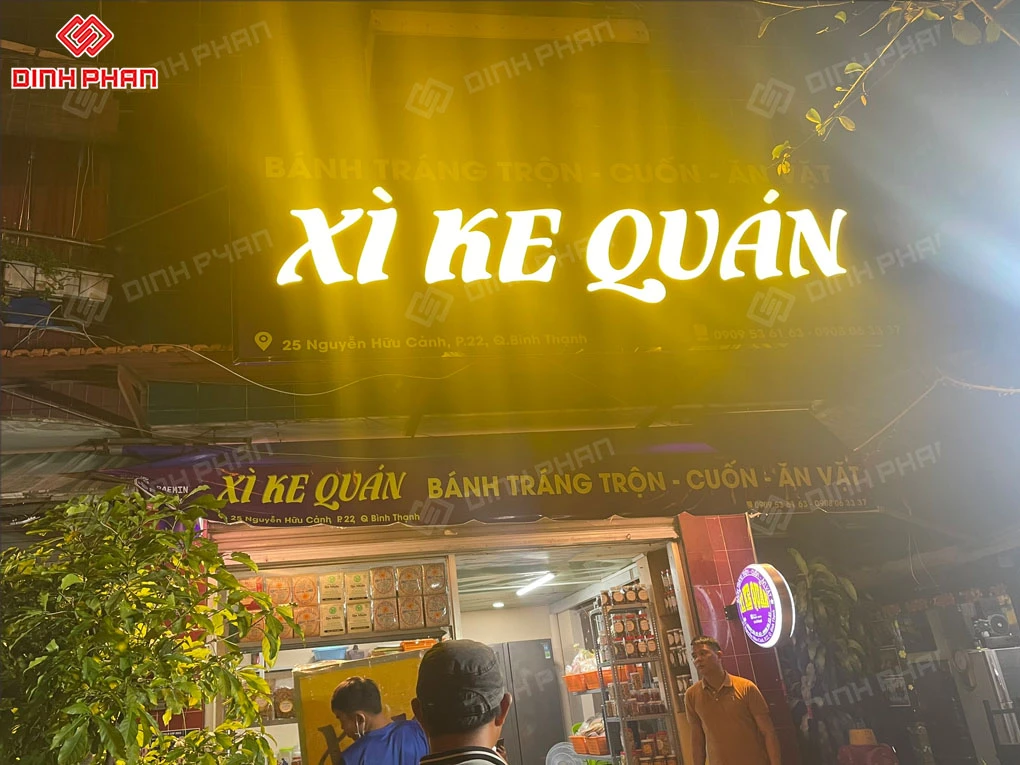 Bảng hiệu trà sữa Daklak