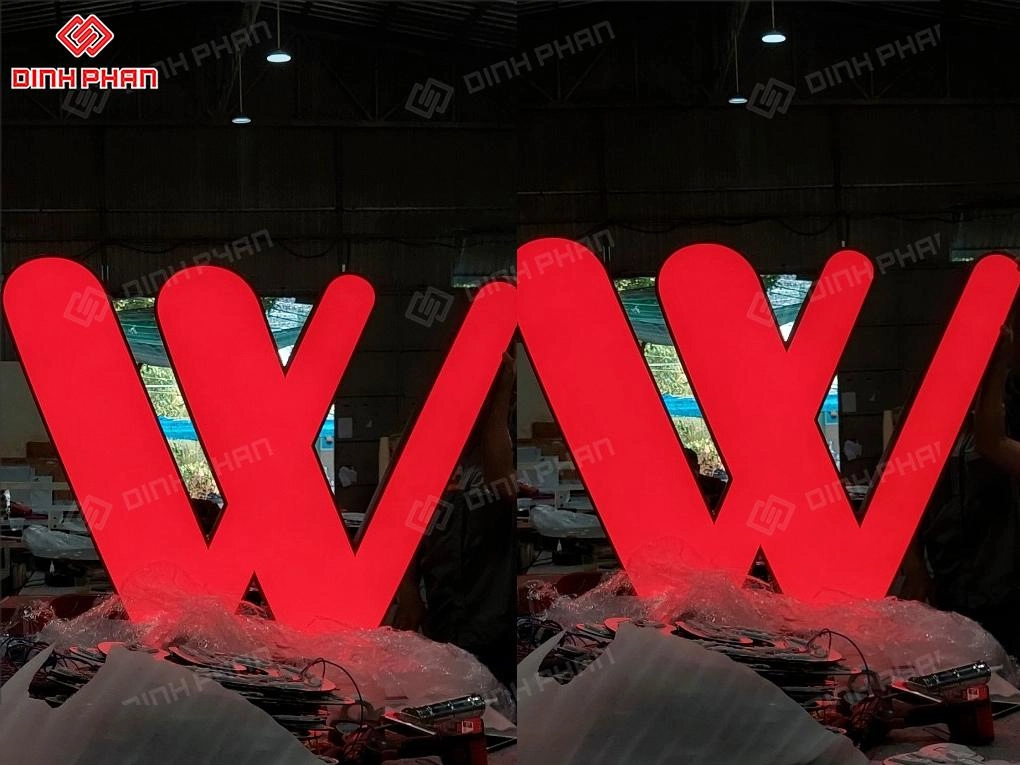 Chữ inox sơn hấp nhiệt BMT