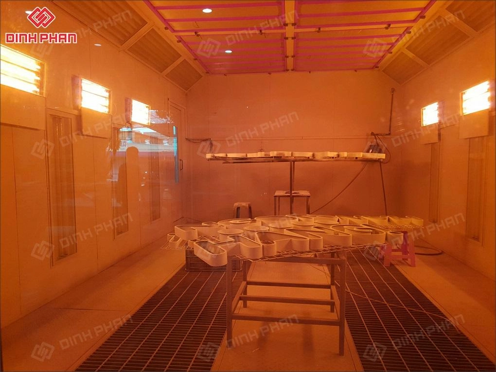 Chữ inox sơn hấp nhiệt BMT