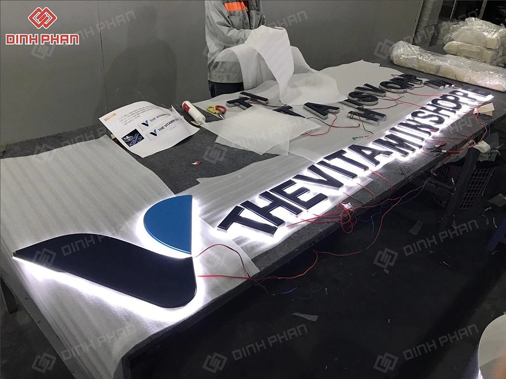 Chữ inox sơn hấp nhiệt BMT