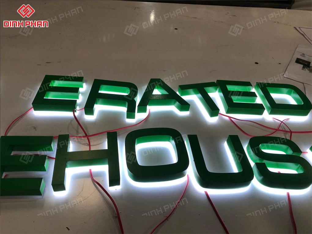 Chữ inox sơn hấp nhiệt BMT