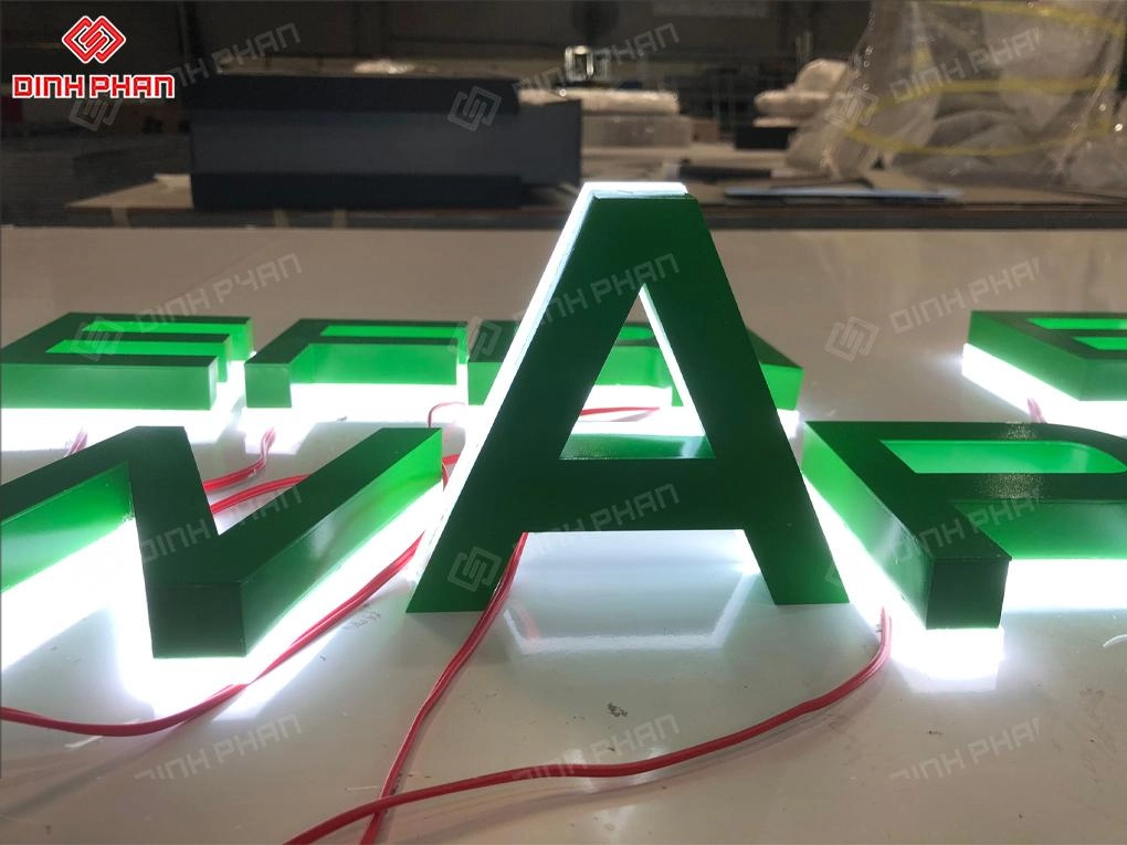 Chữ inox sơn hấp nhiệt BMT