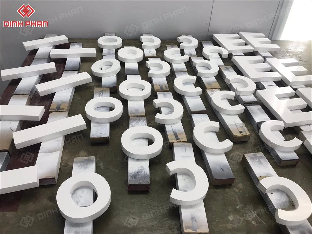 Chữ inox sơn hấp nhiệt BMT