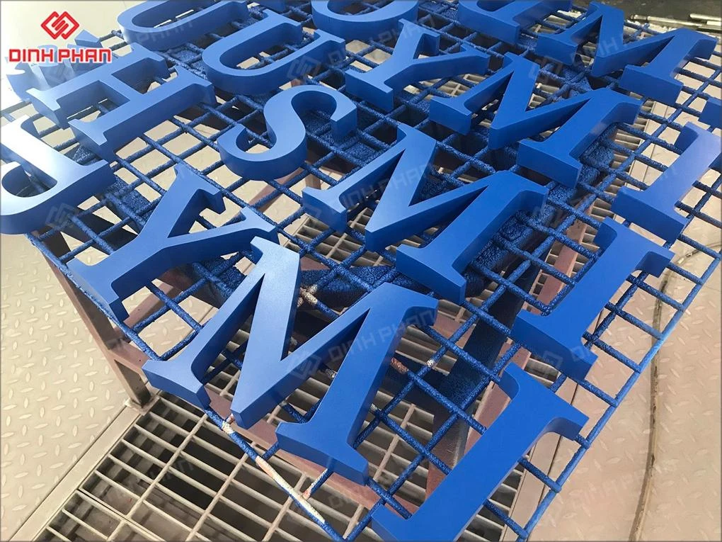 Chữ inox sơn hấp nhiệt BMT