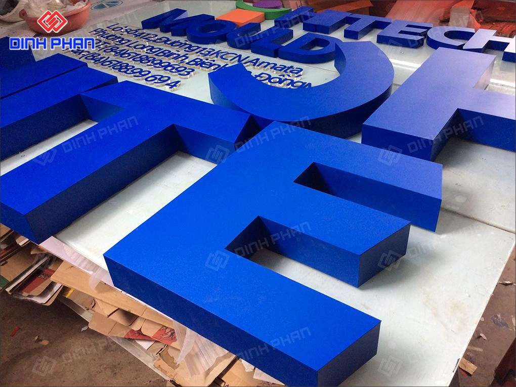 Chữ inox sơn hấp nhiệt BMT