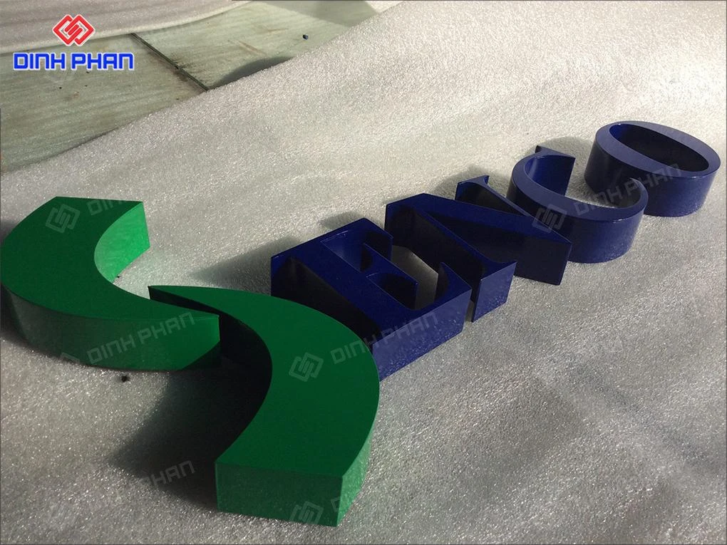 Chữ inox sơn hấp nhiệt BMT