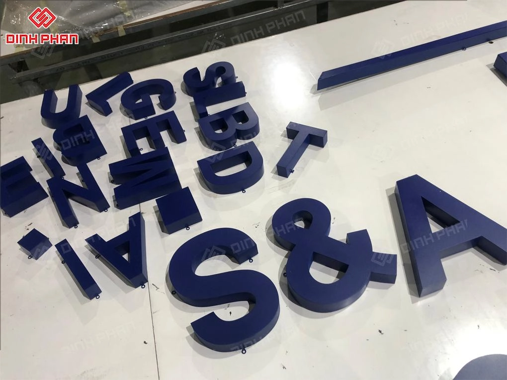 Chữ inox sơn hấp nhiệt BMT