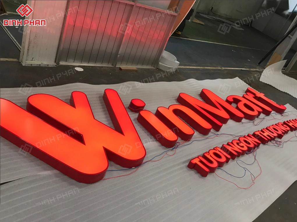 Chữ inox sơn hấp nhiệt BMT