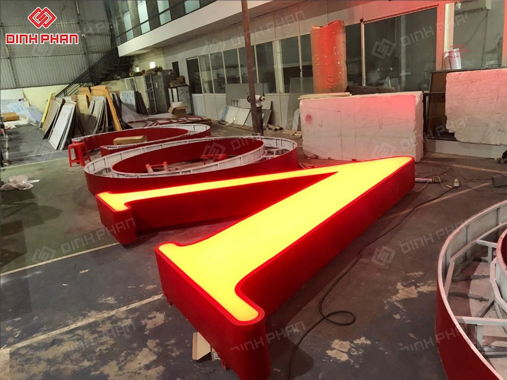 Chữ inox sơn hấp nhiệt BMT