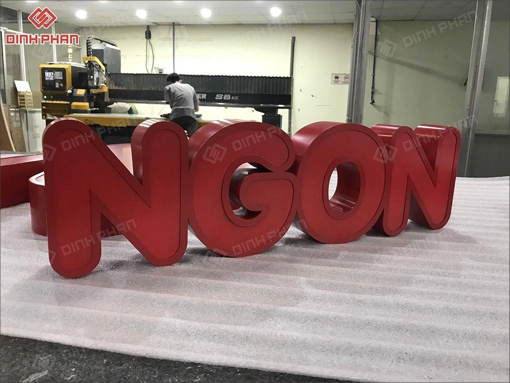 Chữ inox sơn hấp nhiệt BMT