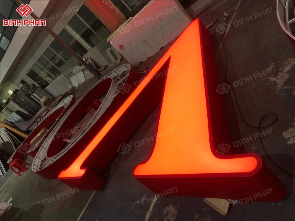 Chữ inox sơn hấp nhiệt BMT