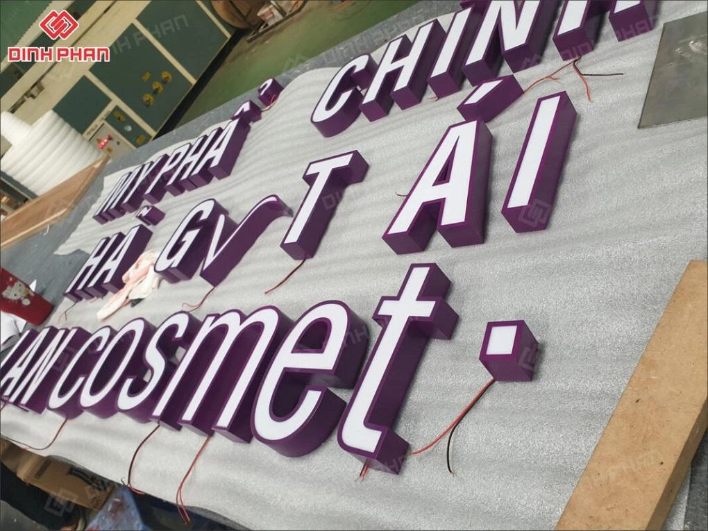 Chữ inox sơn hấp nhiệt BMT