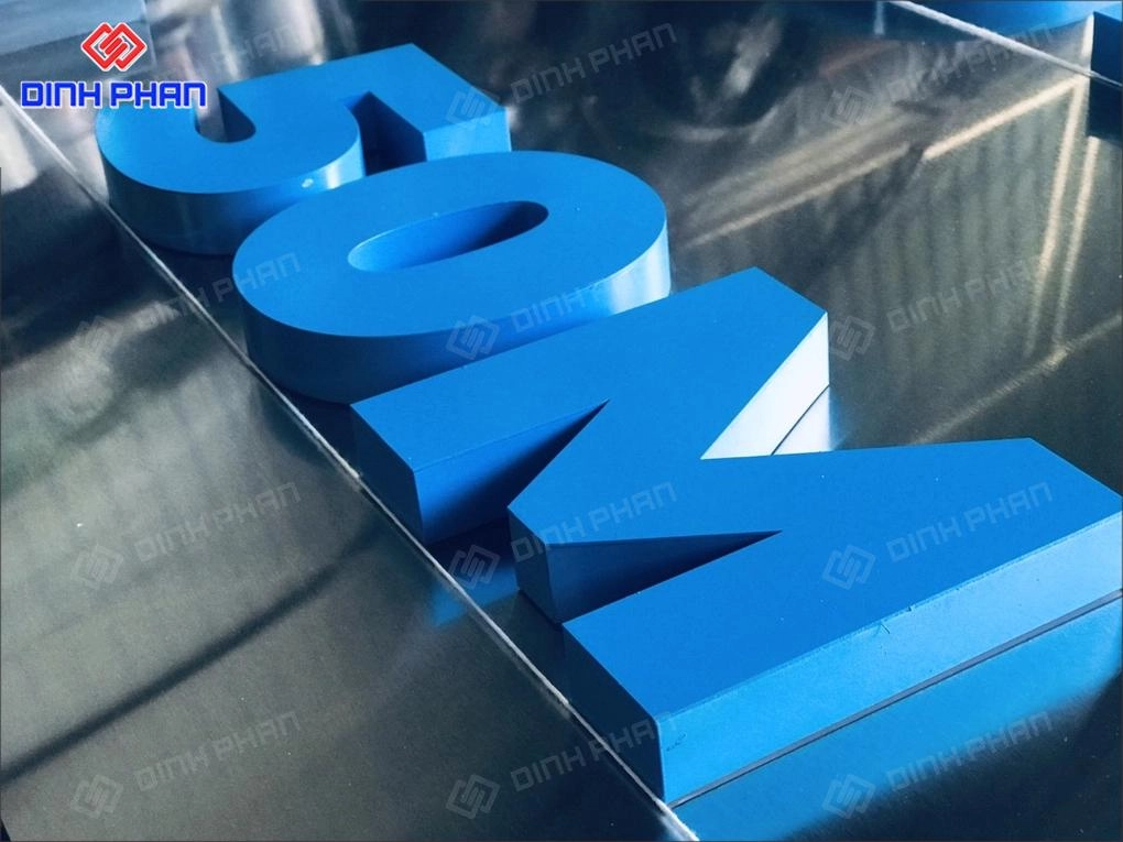 Chữ inox sơn hấp nhiệt BMT