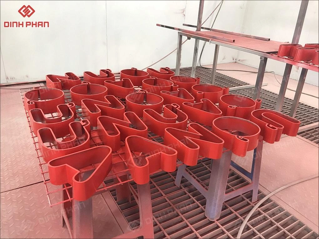 Chữ inox sơn hấp nhiệt BMT