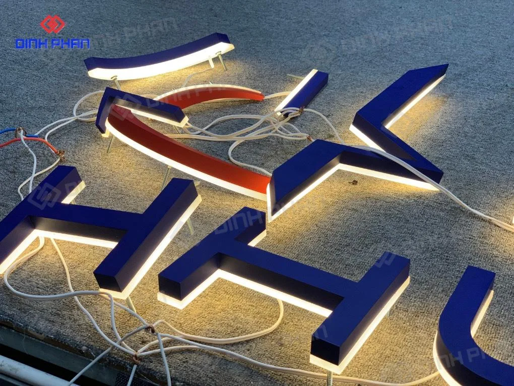 Chữ inox sơn hấp nhiệt BMT