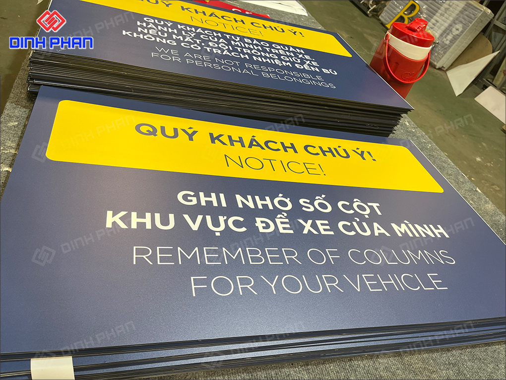 In UV Lâm Đồng, in ấn chất lượng cao cho quảng cáo Bảng chỉ dẫn alu in UV