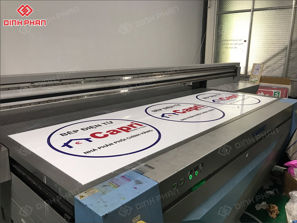 In UV mặt hộp đèn